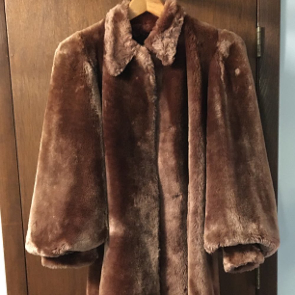 Vintage Women's Dyed Lamb Coat